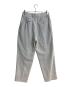 IRENISA (イレニサ) THE TOKYO (ザトーキョー) 別注ONE TUCKS STRAIGHT TROUSERS/ワンタック ストレート トラウザーズ グレー サイズ:2：10000円