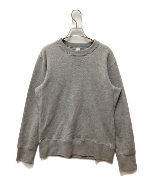 LOOPWHEELER（ループウィラー）LOOPWHEELER (ループウィラー) BEAMS PLUS (ビームスプラス) 両Vクルーネックスウェット グレー サイズ:Ｌの古着・服飾アイテム