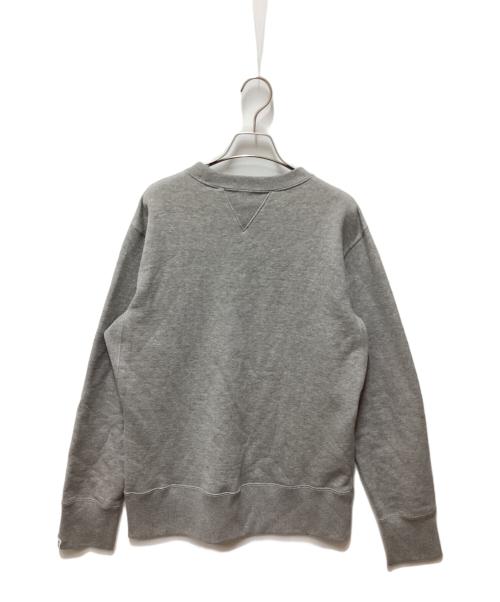 LOOPWHEELER（ループウィラー）LOOPWHEELER (ループウィラー) BEAMS PLUS (ビームスプラス) 両Vクルーネックスウェット グレー サイズ:Ｌの古着・服飾アイテム