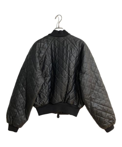 EMPORIO ARMANI（エンポリオ アルマーニ）EMPORIO ARMANI (エンポリオ アルマーニ) オールドレザーキルティングジャケット ブラック サイズ:48の古着・服飾アイテム