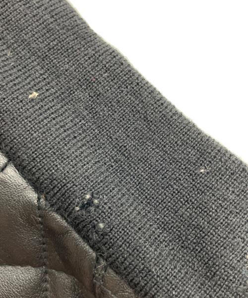 EMPORIO ARMANI（エンポリオ アルマーニ）EMPORIO ARMANI (エンポリオ アルマーニ) オールドレザーキルティングジャケット ブラック サイズ:48の古着・服飾アイテム