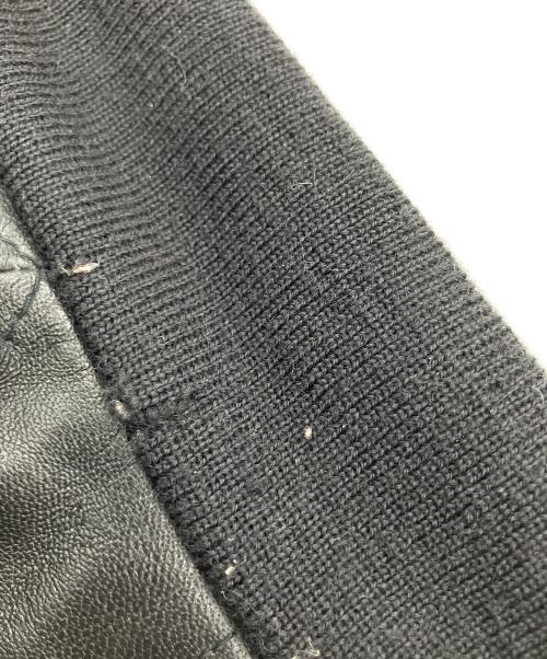 EMPORIO ARMANI（エンポリオ アルマーニ）EMPORIO ARMANI (エンポリオ アルマーニ) オールドレザーキルティングジャケット ブラック サイズ:48の古着・服飾アイテム