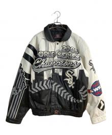 JH Design（ジェイエイチデザイン）の古着「2005年ホワイトソックスワールドチャンピオンメモリアルレザージャケット」｜ホワイト