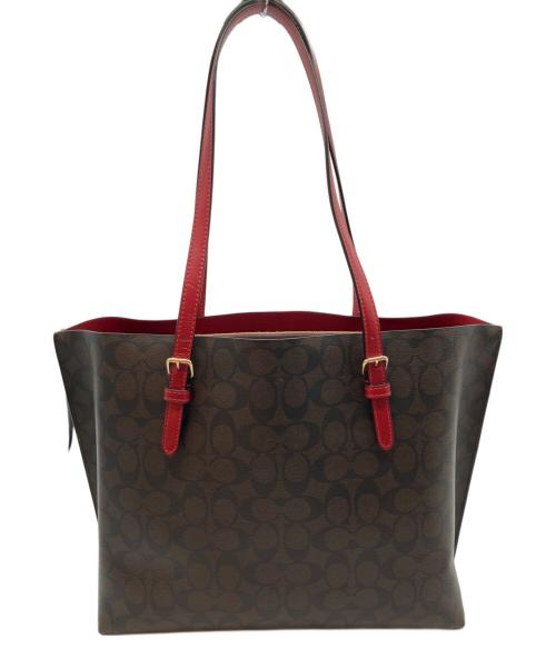 COACH（コーチ）COACH (コーチ) モリーシグネチャートートバッグ ブラウンの古着・服飾アイテム