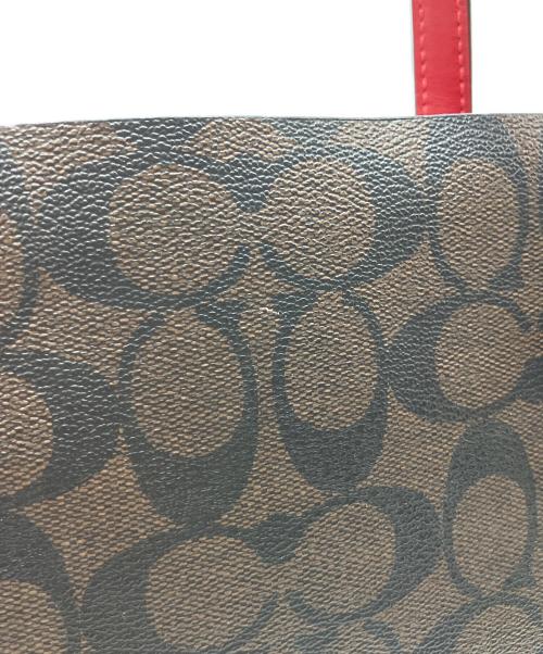 COACH（コーチ）COACH (コーチ) モリーシグネチャートートバッグ ブラウンの古着・服飾アイテム