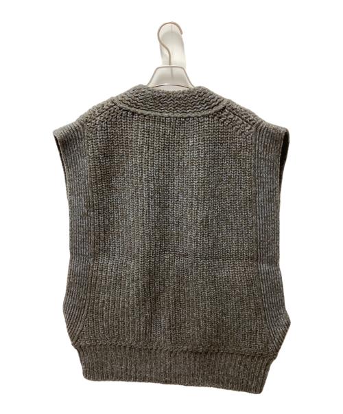FUMIKA UCHIDA（フミカウチダ）FUMIKA UCHIDA (フミカウチダ) 3G Mix Shetland/OVER VEST ベージュ サイズ:36の古着・服飾アイテム