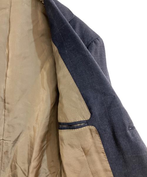 RING JACKET（リングジャケット）RING JACKET (リングジャケット) ウールチェックセットアップスーツ ネイビー サイズ:44の古着・服飾アイテム