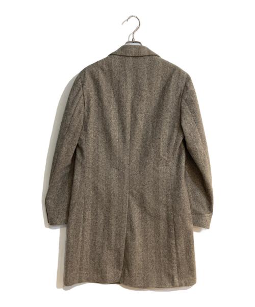 LARDINI（ラルディーニ）LARDINI (ラルディーニ) 3Bウールチェスターコート ブラウン サイズ:46の古着・服飾アイテム