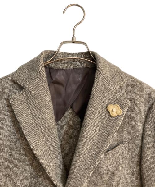 LARDINI（ラルディーニ）LARDINI (ラルディーニ) 3Bウールチェスターコート ブラウン サイズ:46の古着・服飾アイテム