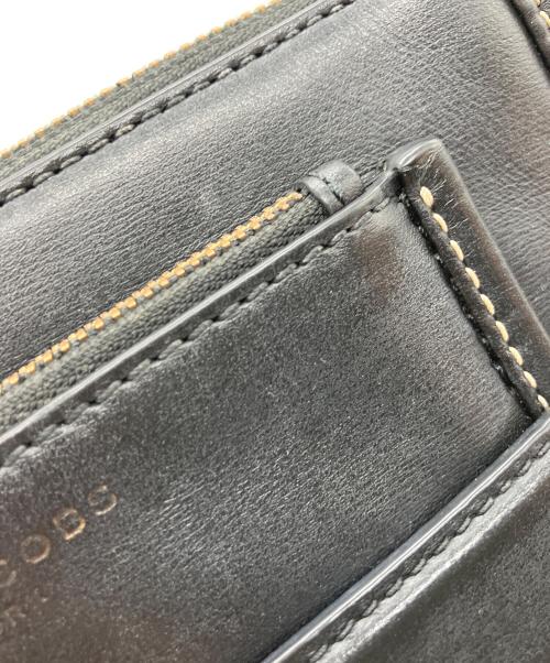 MARC JACOBS（マークジェイコブス）MARC JACOBS (マークジェイコブス) レザーショルダーバッグ ブラックの古着・服飾アイテム