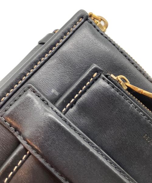 MARC JACOBS（マークジェイコブス）MARC JACOBS (マークジェイコブス) レザーショルダーバッグ ブラックの古着・服飾アイテム