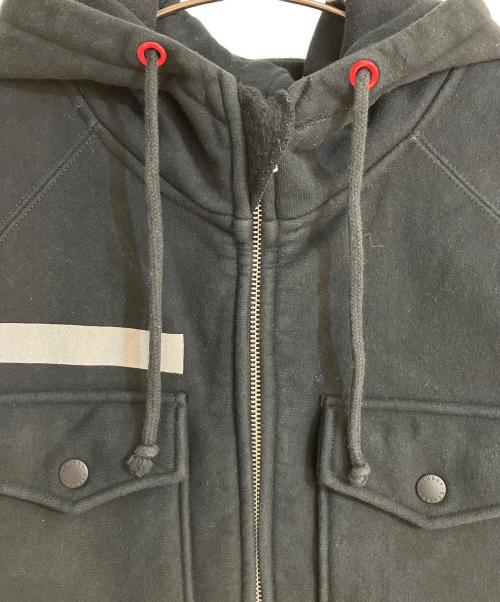 stussy（ステューシー）stussy (ステューシー) Champion (チャンピオン) WINDSTOPPERジップパーカー ブラック サイズ:Ｌの古着・服飾アイテム