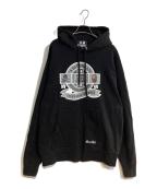 A BATHING APE×NEIGHBORHOODアベイシングエイプ×ネイバーフッド）の古着「RELAXED FIT PULLOVER HOODIE/リラックス フィット プルオーバー フーディー」｜ブラック