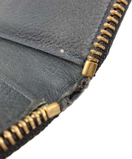 LOUIS VUITTON（ルイ ヴィトン）LOUIS VUITTON (ルイ ヴィトン) ラウンドファスナー財布 ネイビーの古着・服飾アイテム