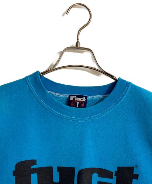 FUCT（ファクト）FUCT (ファクト) OLD ロゴクルーネックスウェット スカイブルー サイズ:Mの古着・服飾アイテム
