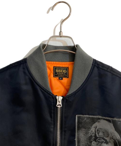 FUCT SSDD（ファクト）FUCT SSDD (ファクト) 16AW MA-1ジャケット ブラック サイズ:Ｌの古着・服飾アイテム
