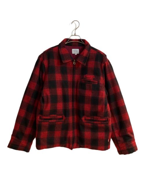 FUCT SSDD（ファクト）FUCT SSDD (ファクト) 15AW WOOL SPORTS JACKET/ウールスポーツジャケット レッド サイズ:Ｌの古着・服飾アイテム