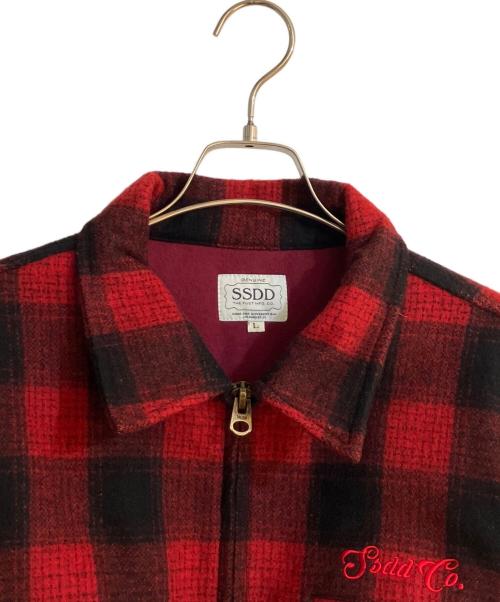 FUCT SSDD（ファクト）FUCT SSDD (ファクト) 15AW WOOL SPORTS JACKET/ウールスポーツジャケット レッド サイズ:Ｌの古着・服飾アイテム