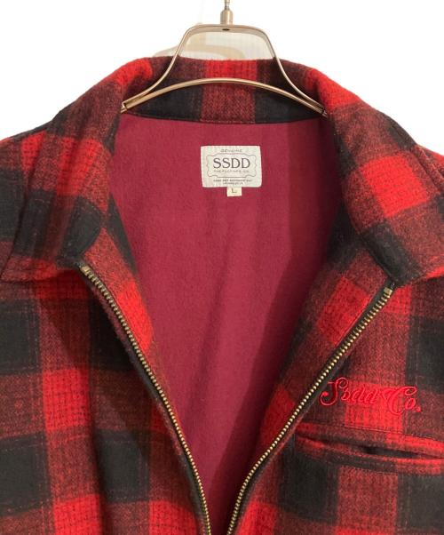 FUCT SSDD（ファクト）FUCT SSDD (ファクト) 15AW WOOL SPORTS JACKET/ウールスポーツジャケット レッド サイズ:Ｌの古着・服飾アイテム