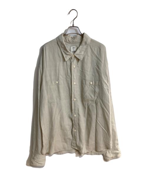 VISVIM（ビズビム）VISVIM (ビズビム) MAINSAIL SHIRT L/S/メインセイル シャツ ロングスリーブ ベージュ サイズ:2の古着・服飾アイテム