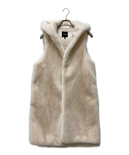 theory（セオリー）theory (セオリー) mariz 2 synthetic fur/マリーズ ツー シンセティック ファー アイボリー サイズ:Mの古着・服飾アイテム