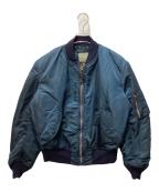 ALPHAアルファ）の古着「USA製MA-1ジャケット」｜ネイビー