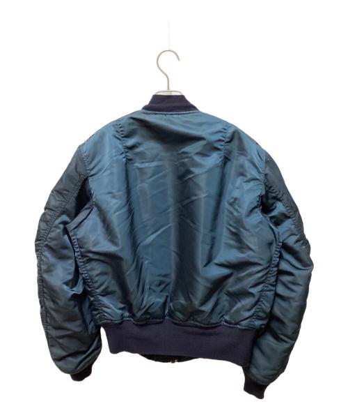 ALPHA（アルファ）ALPHA (アルファ) USA製MA-1ジャケット ネイビー サイズ:Mの古着・服飾アイテム