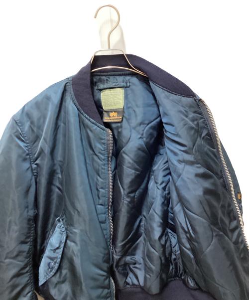 ALPHA（アルファ）ALPHA (アルファ) USA製MA-1ジャケット ネイビー サイズ:Mの古着・服飾アイテム