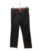 JUNYA WATANABE COMME des GARCONS MAN PINK×LEVI'Sジュンヤワタナベ コムデギャルソンマン ピンク×リーバイス）の古着「アーカイブフェルト地デニムパンツ」｜ブラック