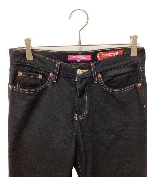JUNYA WATANABE COMME des GARCONS MAN PINK（ジュンヤワタナベ コムデギャルソンマン ピンク）JUNYA WATANABE COMME des GARCONS MAN PINK (ジュンヤワタナベ コムデギャルソンマン ピンク) LEVI'S (リーバイス) アーカイブフェルト地デニムパンツ ブラック サイズ:Mの古着・服飾アイテム