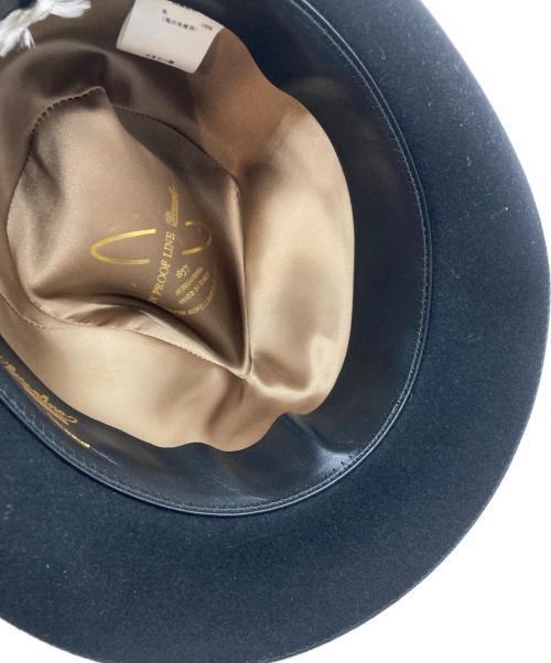 BORSALINO（ボルサリーノ）BORSALINO (ボルサリーノ) ラビットファー フェルトハット ブラックの古着・服飾アイテム