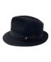 BORSALINO (ボルサリーノ) ラビットファー フェルトハット ブラック：18000円