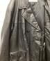 中古・古着 PIERRE BALMAIN (ピエール バルマン) オーバーサイズラムレザーPコート ブラック サイズ:ＬＬ：15000円