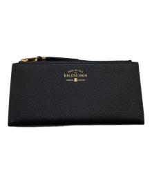 BALENCIAGA（バレンシアガ）の古着「CARRIE BIFOLD LONG WALLET/キャリー バイフォールド ロング ウォレット」｜ブラック