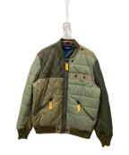DIESELディーゼル）の古着「切替ボンバージャケット」｜グリーン