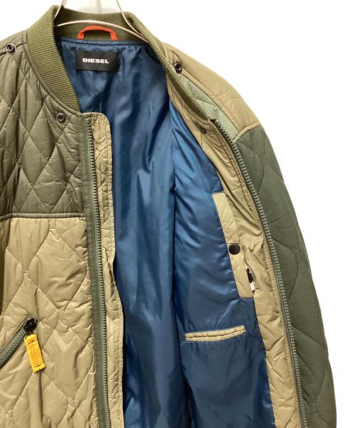 DIESEL（ディーゼル）DIESEL (ディーゼル) 切替ボンバージャケット グリーン サイズ:Mの古着・服飾アイテム