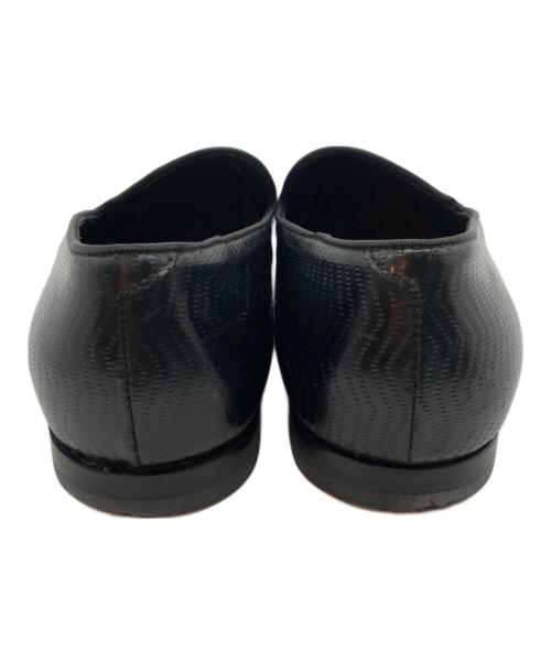 GIORGIO ARMANI（ジョルジオアルマーニ）GIORGIO ARMANI (ジョルジオアルマーニ) レザーオペラシューズ ブラック サイズ:8 1/2の古着・服飾アイテム