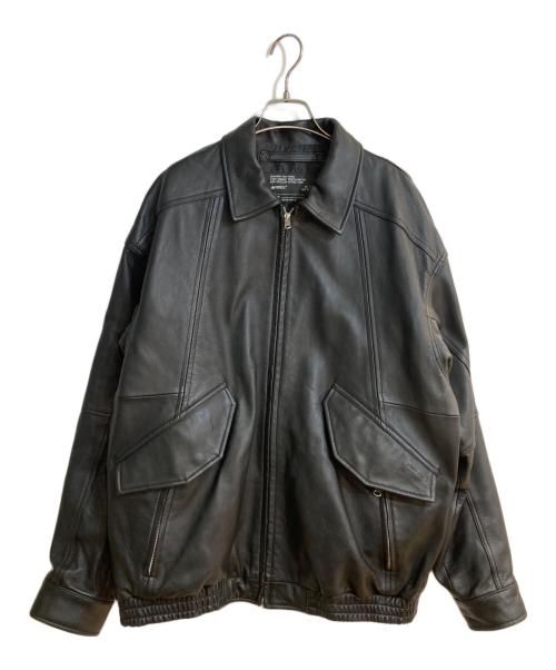 AVIREX（アヴィレックス）AVIREX (アヴィレックス) LEATHER CWU BLOUSON/レザー シーダブリューユー ブルゾン ブラック サイズ:XLの古着・服飾アイテム