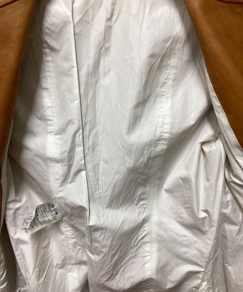 JIL SANDER（ジルサンダー）JIL SANDER (ジルサンダー) マオカラーレザージャケット ブラウン サイズ:34の古着・服飾アイテム