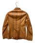 JIL SANDER (ジルサンダー) マオカラーレザージャケット ブラウン サイズ:34：22000円