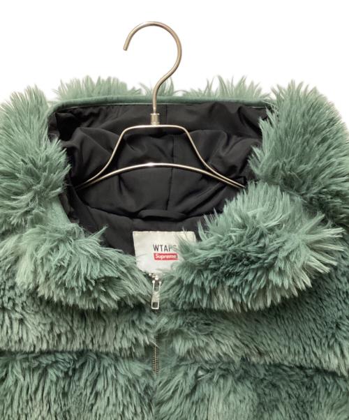SUPREME（シュプリーム）SUPREME (シュプリーム) WTAPS (ダブルタップス) 21AW Faux Fur Hooded Jacket グリーン サイズ:Ｌの古着・服飾アイテム