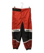 DOLCE & GABBANA×呪術廻戦ドルチェ＆ガッバーナ×ジュジュツカイセン）の古着「コラボトラックパンツ」｜ブラック×レッド