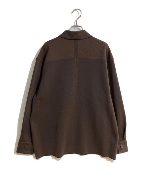 CFCL（シーエフシーエル）CFCL (シーエフシーエル) SOFT MILAN COVERED PLACKET SHIRT/ソフト ミラノ カバード プラケット シャツ ブラウン サイズ:3の古着・服飾アイテム