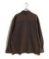 CFCL (シーエフシーエル) SOFT MILAN COVERED PLACKET SHIRT/ソフト ミラノ カバード プラケット シャツ ブラウン サイズ:3：30000円