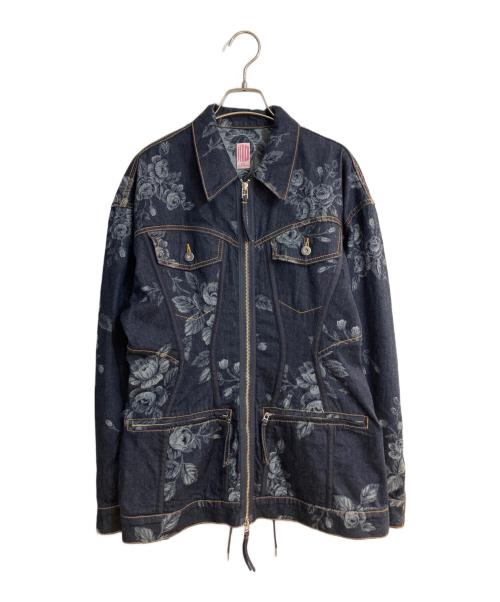 FETICO（フェティコ）FETICO (フェティコ) STUDIOUS別注ROSE DENIM JACKET/ローズデニムジャケット インディゴ サイズ:36の古着・服飾アイテム