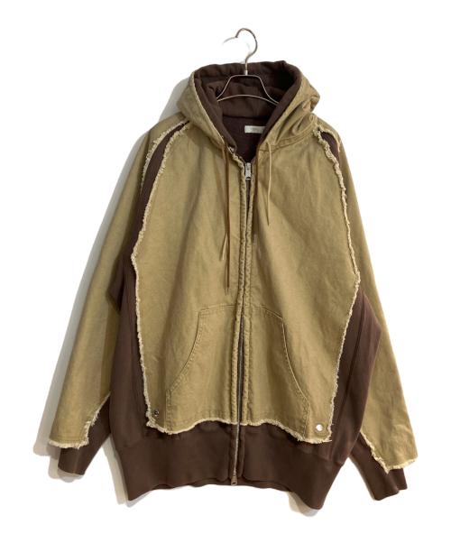 YOKE（ヨーク）YOKE (ヨーク) 26SS Connected Duck & Sweat Work Parka/ヨーク コネクテッド ダック アンド スウェット ワーク パーカー  ブラウン サイズ:2の古着・服飾アイテム