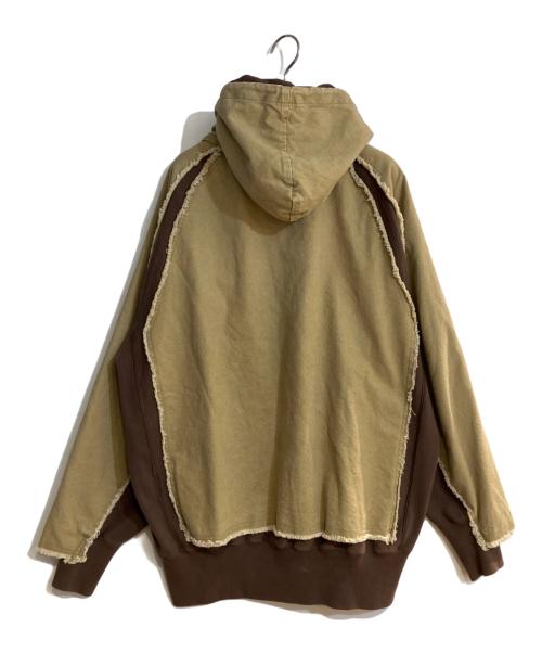 YOKE（ヨーク）YOKE (ヨーク) 26SS Connected Duck & Sweat Work Parka/ヨーク コネクテッド ダック アンド スウェット ワーク パーカー  ブラウン サイズ:2の古着・服飾アイテム