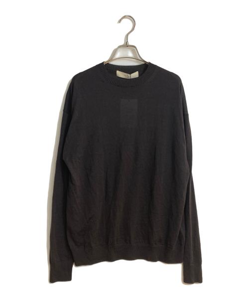 THE TOKYO（ザトーキョー）THE TOKYO (ザトーキョー) CROZE NZ 2/60 Crewneck PO ブラウン サイズ:46の古着・服飾アイテム