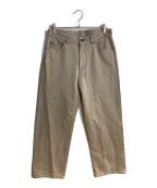 CITY TOKYOシティートウキョウ）の古着「Washed denim 5p パンツ」｜ベージュ