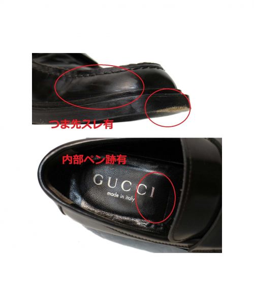 GUCCI（グッチ）GUCCI (グッチ) コインローファー サイズ:41E 110 1465の古着・服飾アイテム
